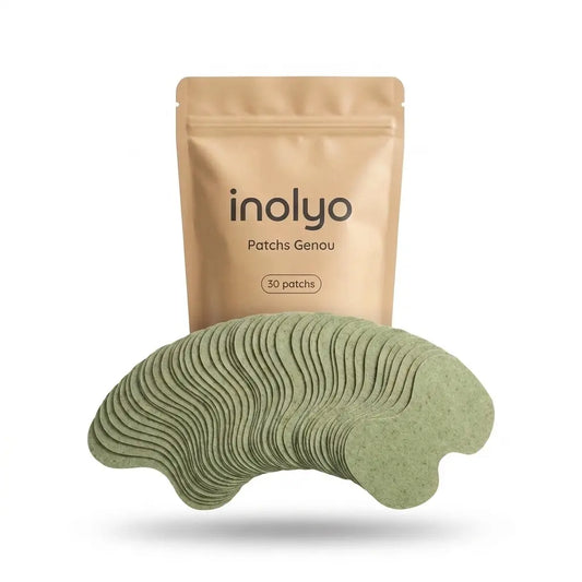 Pochette Inolyo de 30 patchs chaleur apaisante pour le genou